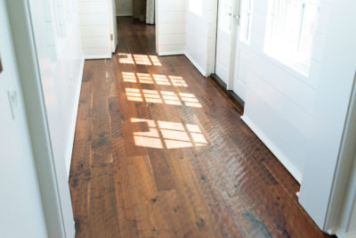 hardwood floor hallway