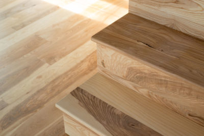 hardwood floor stairs